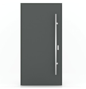 Porta Exterior Metal ALPES 88x207cm Antracite ESQUERDA (S55)