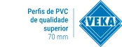 VEKA - Perfis de PVC de qualidade superior, 70 mm